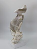 Silence is Golden Striped Face Statue