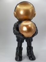 Futuristic Metallic Gold Astronaut