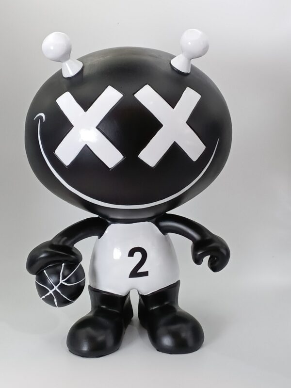Black and white player with XX eyes