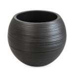 Black Round Planter Pot